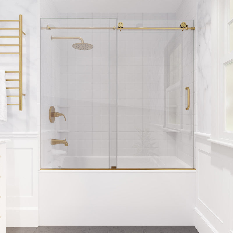 60 x 62 Tub Shower Door, Don Frameless Sliding