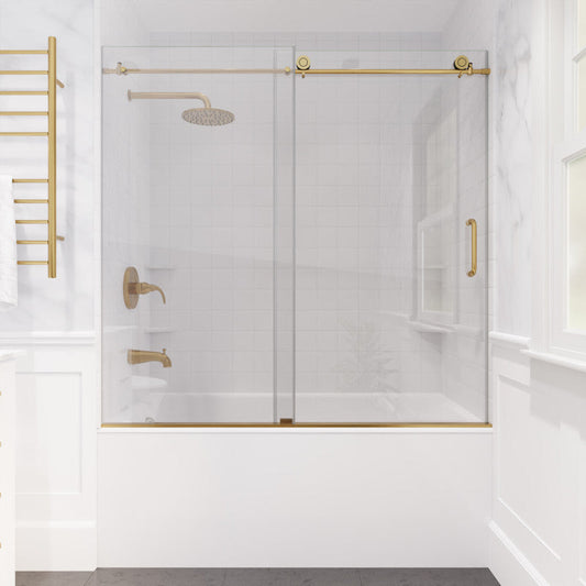 60 x 62 Tub Shower Door, Don Frameless Sliding