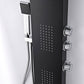 LEVEL Series 66 in. 3-Jetted Full Body Shower Panel System with Heavy Rain Shower and Body Jets and Spray Wand in Black
