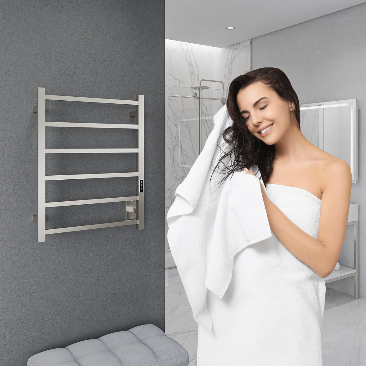 Towel Warmer, ANZZI Charles Bar Mounted