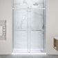 60 x 36 Frameless Shower Door, Pan Only, Kahn Extra Deep ANR