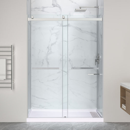 60 x 36 Frameless Shower Door, Pan Only, Kahn Extra Deep ANR