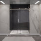 60 x 76 Frameless Shower Door, Rhodes Sliding Tsunami Guard