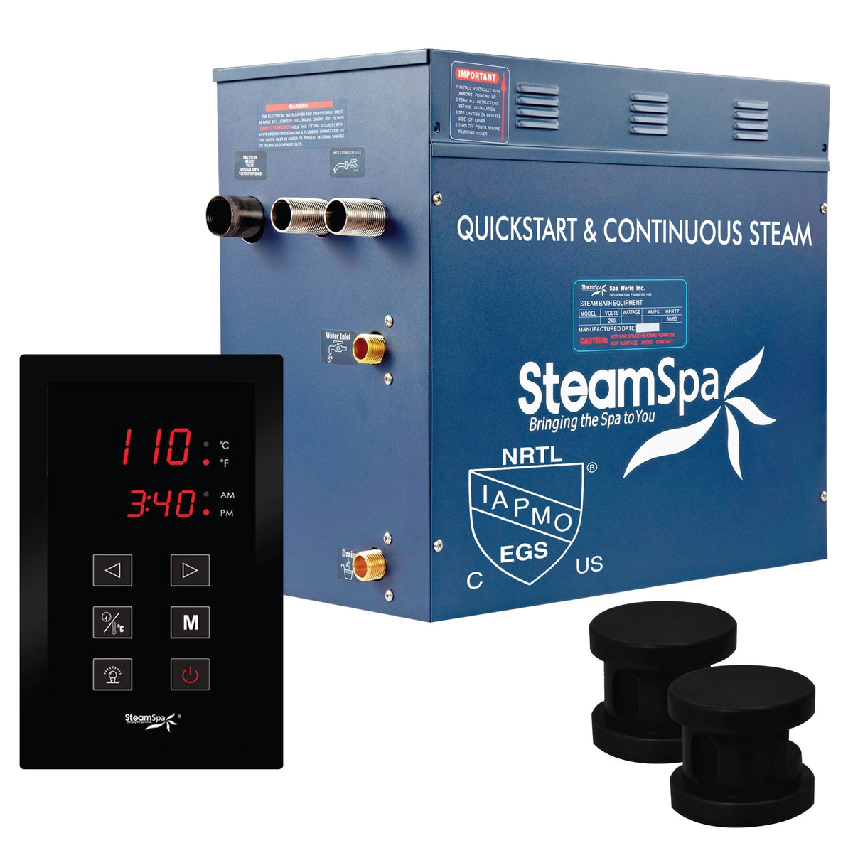Steam Shower Generator, Full Package, Oasis