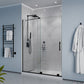 Longboat Series 56 to 60 in. x 76 in. Sliding Semi-Frameless Shower Door with Tsunami Guard Tempered Glass