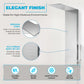 Collines Series 55 in. 2-Jetted Shower Tower with Heavy Rain Shower and Jets and Spray Wand