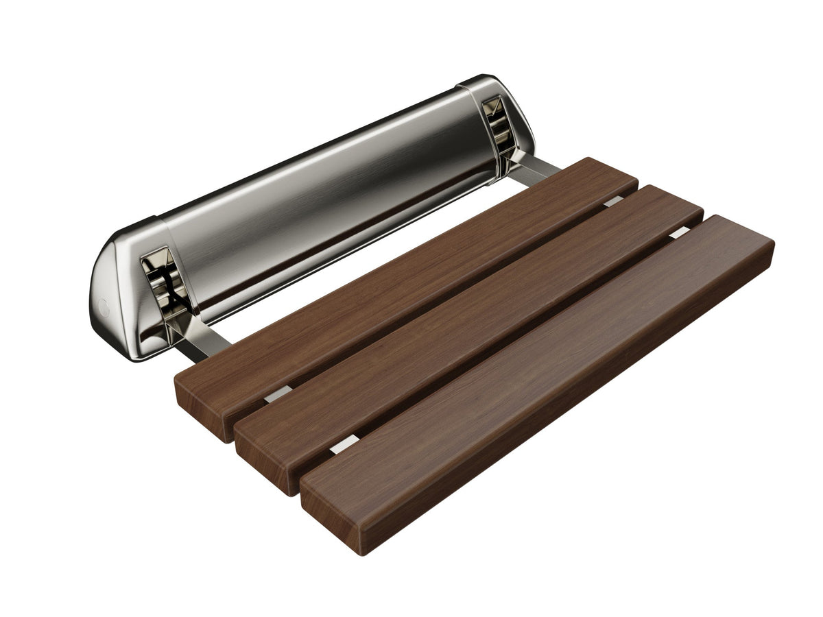 Shower Seat, Kind Teak Mounted Folding