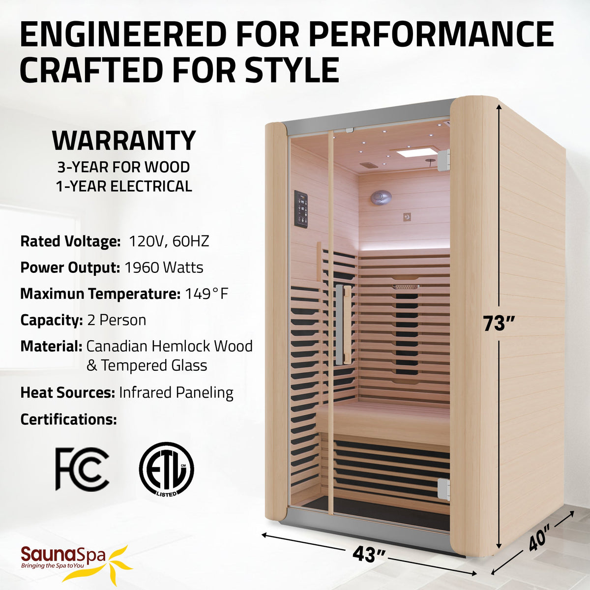 Infrared Sauna, Full Spectrum Person Indoor Yoga Sessions
