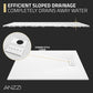59 x 35 Shower Base, Pan Only, Barrier Free Curbless White and Slip-Resistant