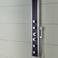Monsoon 57 in. 4-Jetted Full Body Shower Panel System with Heavy Rain Shower and Spray Wand in Mahogany Style Deco-Glass