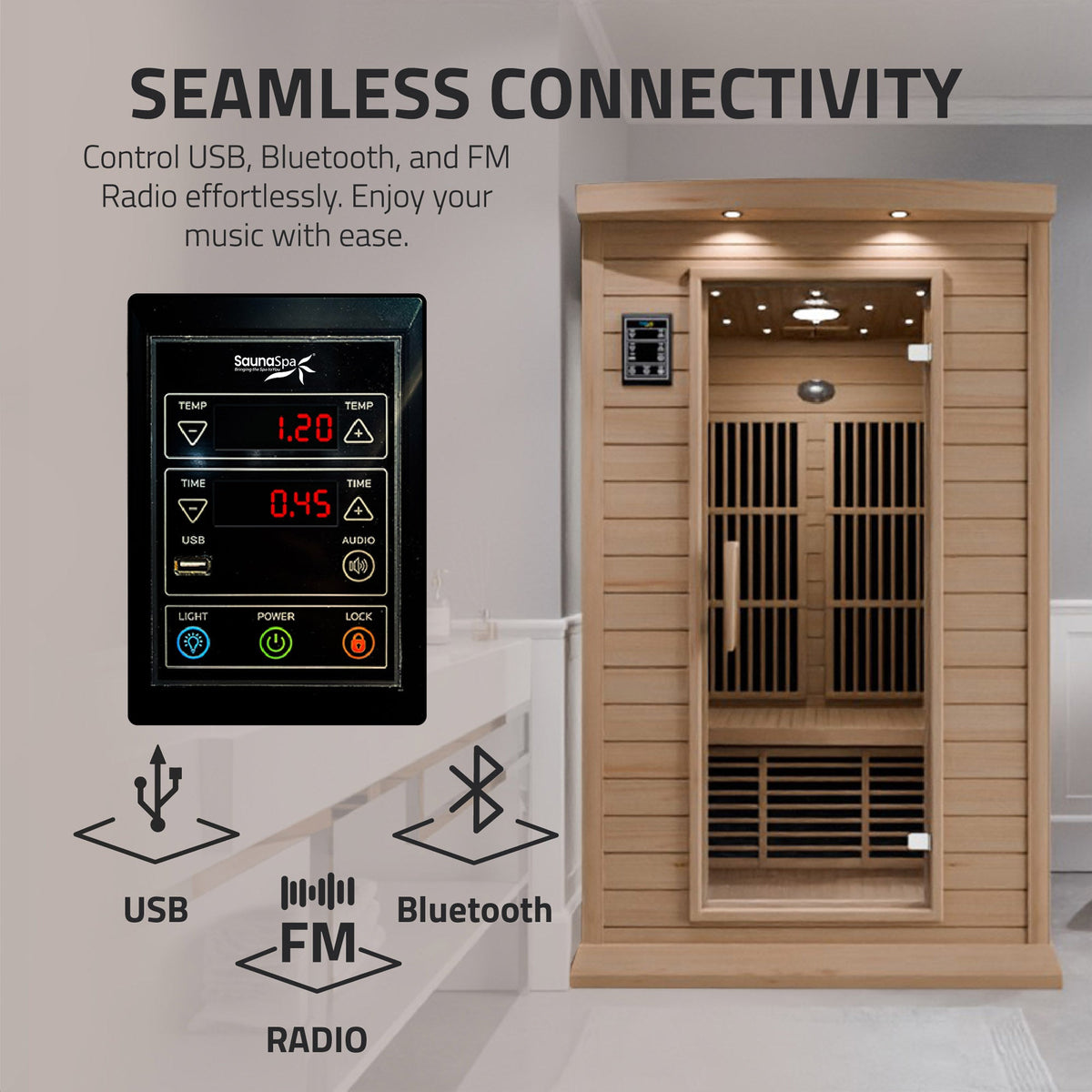 Infrared Sauna, Seychelles Person Carbon FAR