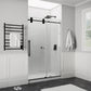 60 x 76 Frameless Shower Door, ANZZI Sliding TSUNAMI GUARD ALLOY Hardware