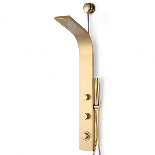Shower Panel, Cici Jetted Tower Heavy Spray Wand