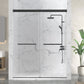 Ward Series 44 to 48 in. x 76 in. Frameless Sliding Shower Door with 3/8" (10mm) Tempered Clear Glass