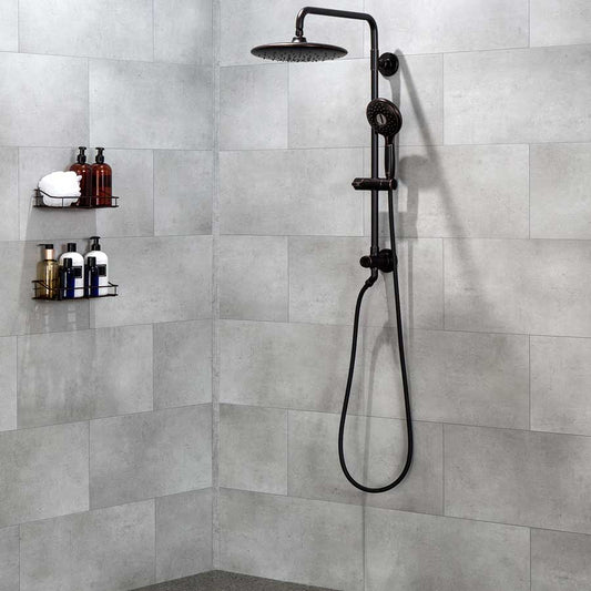 60" x 30" Brushed Nickel Shower Package from Showers4Less
