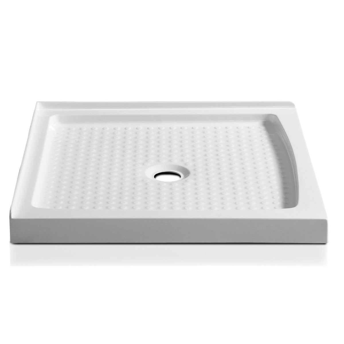 36 x 36 Shower Base, Center Drain, Pan Only White Finish