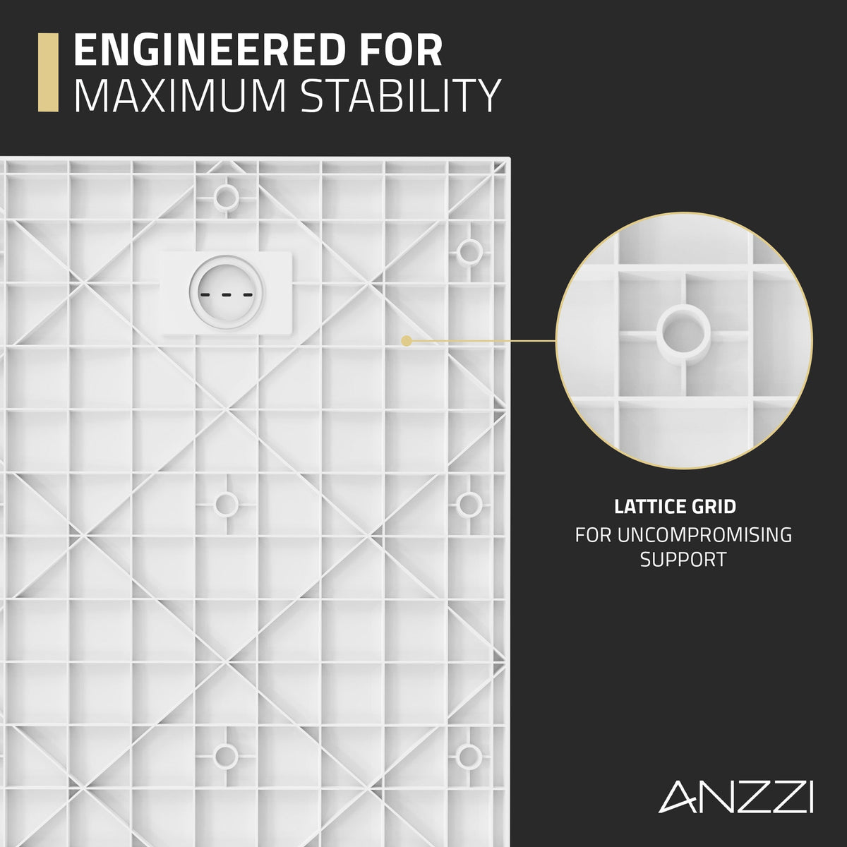 59 x 35 Shower Base, Pan Only, Barrier Free Curbless White and Slip-Resistant