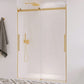 48 x 76 Frameless Shower Door, Stellar Sliding Tsunami Guard