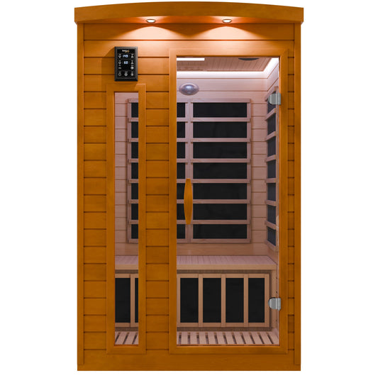 Infrared Sauna, 2 Person Indoor Cabin Chromotherapy Lighting