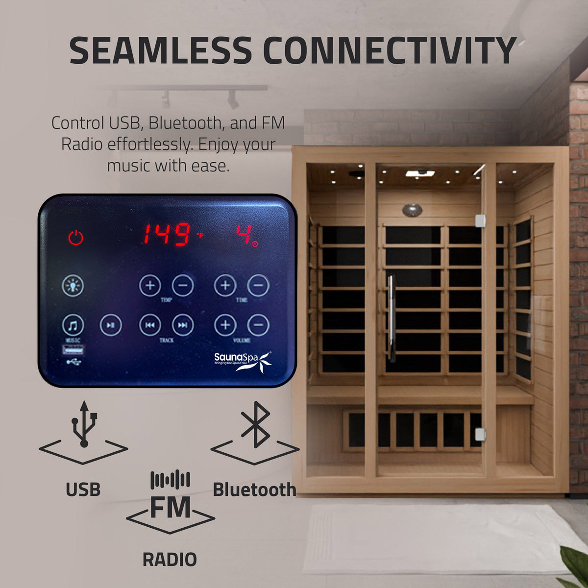 Infrared Sauna, Maldives Person Indoor Hemlock
