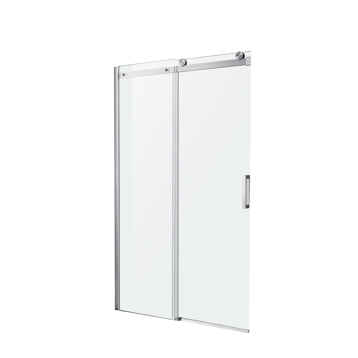 60 x 76 Frameless Shower Door, Rhodes Sliding Tsunami Guard