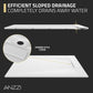 59 x 35 Shower Base, Pan Only, Barrier Free Curbless White