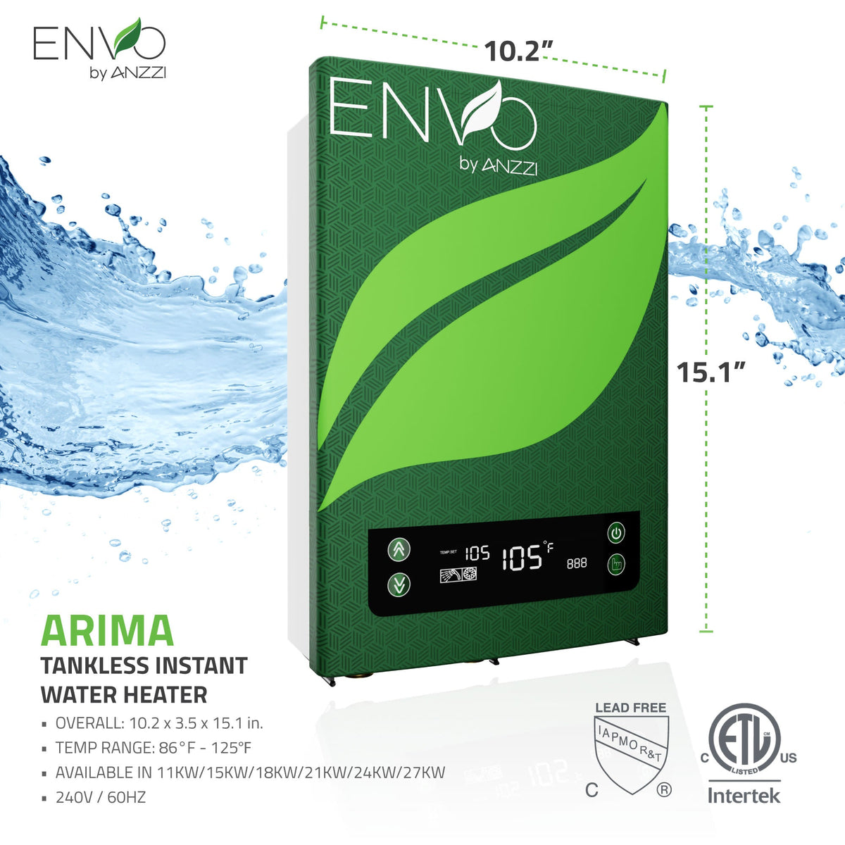 Tankless Water Heater, ENVO Atami High Capacity