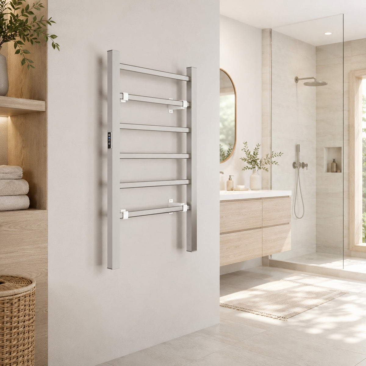 Towel Warmer, Naple Bar Aluminum Mounted/Free