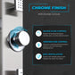Shower Panel, Sans Jetted Full Body Brushed Steel
