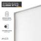 Welle 34 in. x 74 in. Framed Fixed Shower Screen Door with 5/16" (8mm) Tempered Fluted or Clear Glass