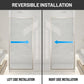 Welle 34 in. x 74 in. Framed Fixed Shower Screen Door with 5/16" (8mm) Tempered Fluted or Clear Glass
