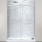 60 x 32 Frameless Shower Door, Pan Only, Kahn Alcove Sliding Combo