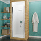 29 x 72 Semi-Frameless Shower Door, Lancer Hinged Tsunami Guard Tempered Glass