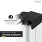 60 x 76 Semi-Frameless Shower Door, Longboat Sliding Tsunami Guard Tempered Glass