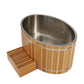 Cold Plunge Tub, 2 Person Jet Cedar Natural Finish