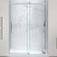 76 x 57 Framed Shower Door, Pan Only, Stellar Sliding Frameless x