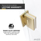 Fellow Series 30 in. x 72 in. Frameless Hinged Shower Door with Clear Tempered Glass and Tsunami Guard