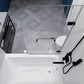 30 x 55 Tub Shower Door, Grand Frameless Hinged Clear Tsunami Guard