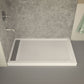 Field Base Series 36 in. L x 60 in. W Corner Shower Shower Pan Base with Left Drain in Glossy White Marine Acrylic