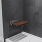 Shower Seat, Kind Teak Mounted Folding