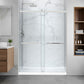 60 x 32 Frameless Shower Door, Center Drain, Pan Only