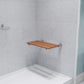 18.7 x 12.6 Shower Seat, ANZZI Bohemian Folding Teak Wall Mount