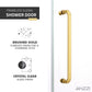 Madam Series 56 to 60 in. x 76 in. Frameless Sliding Shower Door with Clear or Tinted Tempered Glass and Tsunami Guard