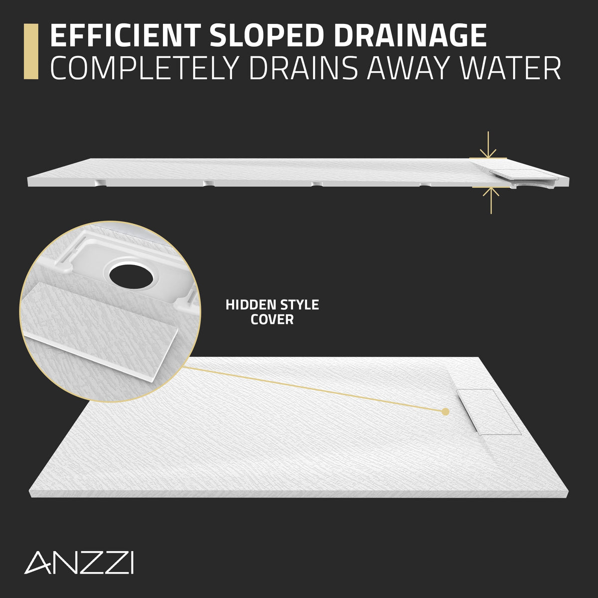 59 x 32 Shower Base, Pan Only, Barrier Free Curbless White ADA Compliant