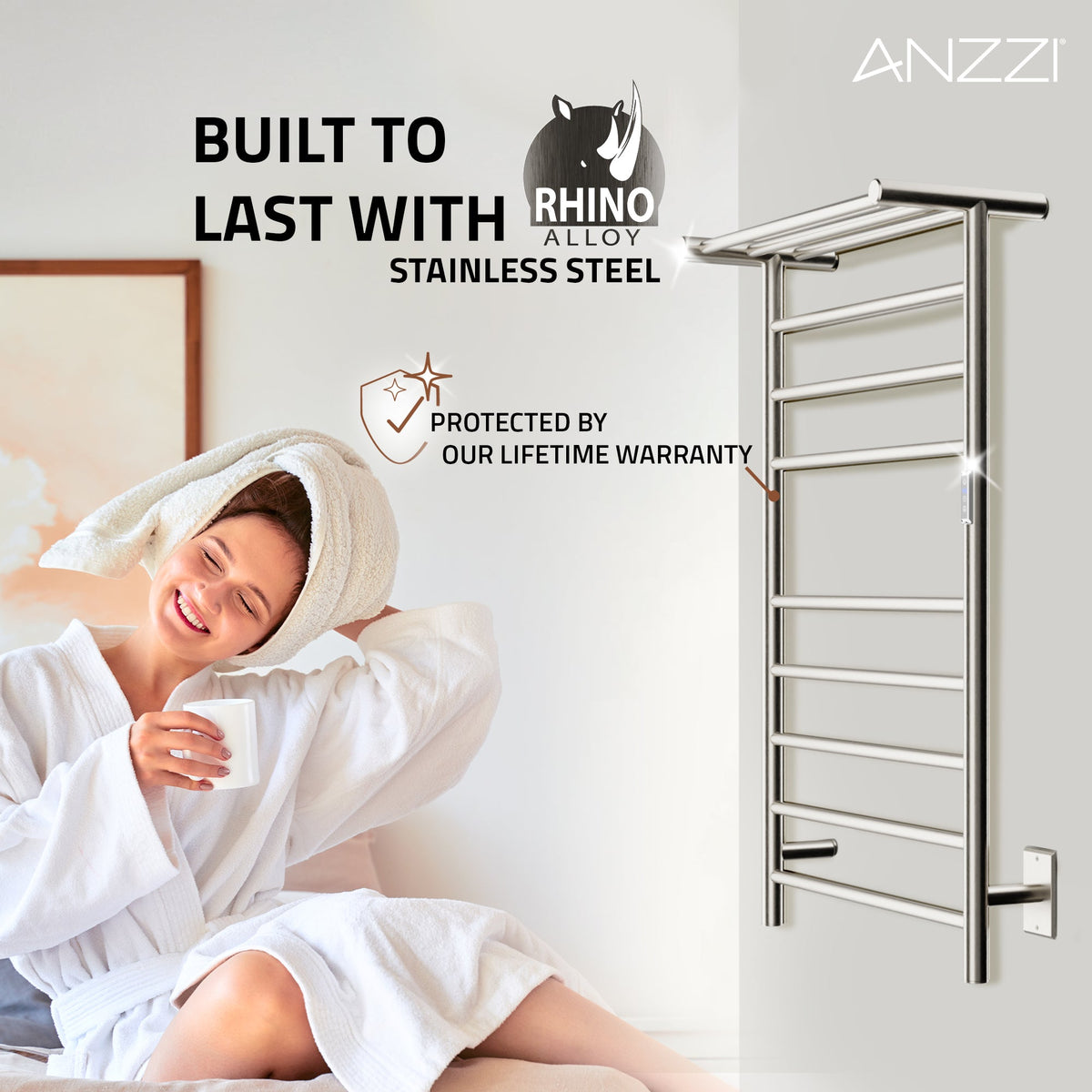 Towel Warmer, ANZZI Eve Bar x