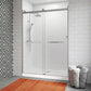 60 x 32 Frameless Shower Door, Center Drain, Pan Only