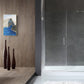 60 x 72 Frameless Shower Door, Consort Hinged Tsunami Guard Tempered Glass