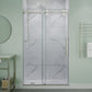 Ozean Series 44 to 48 in. x 76 in. Frameless Shower Door with Sliding with Tsunami Guard Tempered Clear Glass