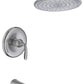 Shower Head, Meno Handle Spray Faucet Brushed Nickel