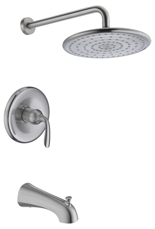 Shower Head, Meno Handle Spray Faucet Brushed Nickel